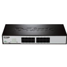 Conmutador D-Link 16 Puertos 10/100Mbps Nivel 2 sin Ventilador