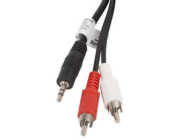 Cable de Audio Estéreo Lanberg 3.5mm a 2x RCA - 5m