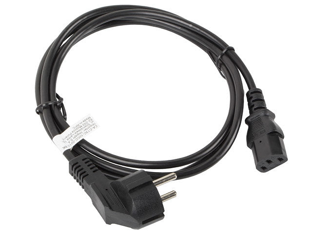 Cable de Alimentación Lanberg Schuko CEE 7/7 a IEC 320 C13 - 1.8m 10A