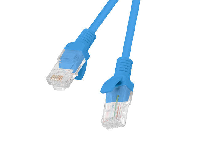Cable Lanberg Cat. 6 UTP 0.25m Azul Fluke Passed