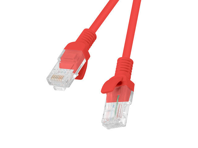 Latiguillo Lanberg Cat.6 UTP Rojo de 1 m sin Blindaje