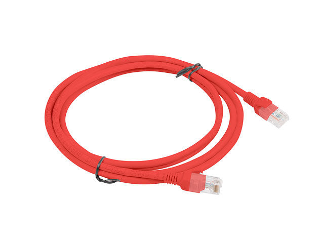 Latiguillo Lanberg Cat.6 UTP Rojo de 2m sin Blindaje