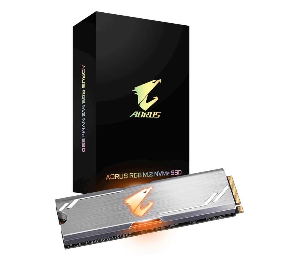 SSD M.2 AORUS RGB 256GB NVMe 3100MB/s - Rendimiento y Estilo para Gamers