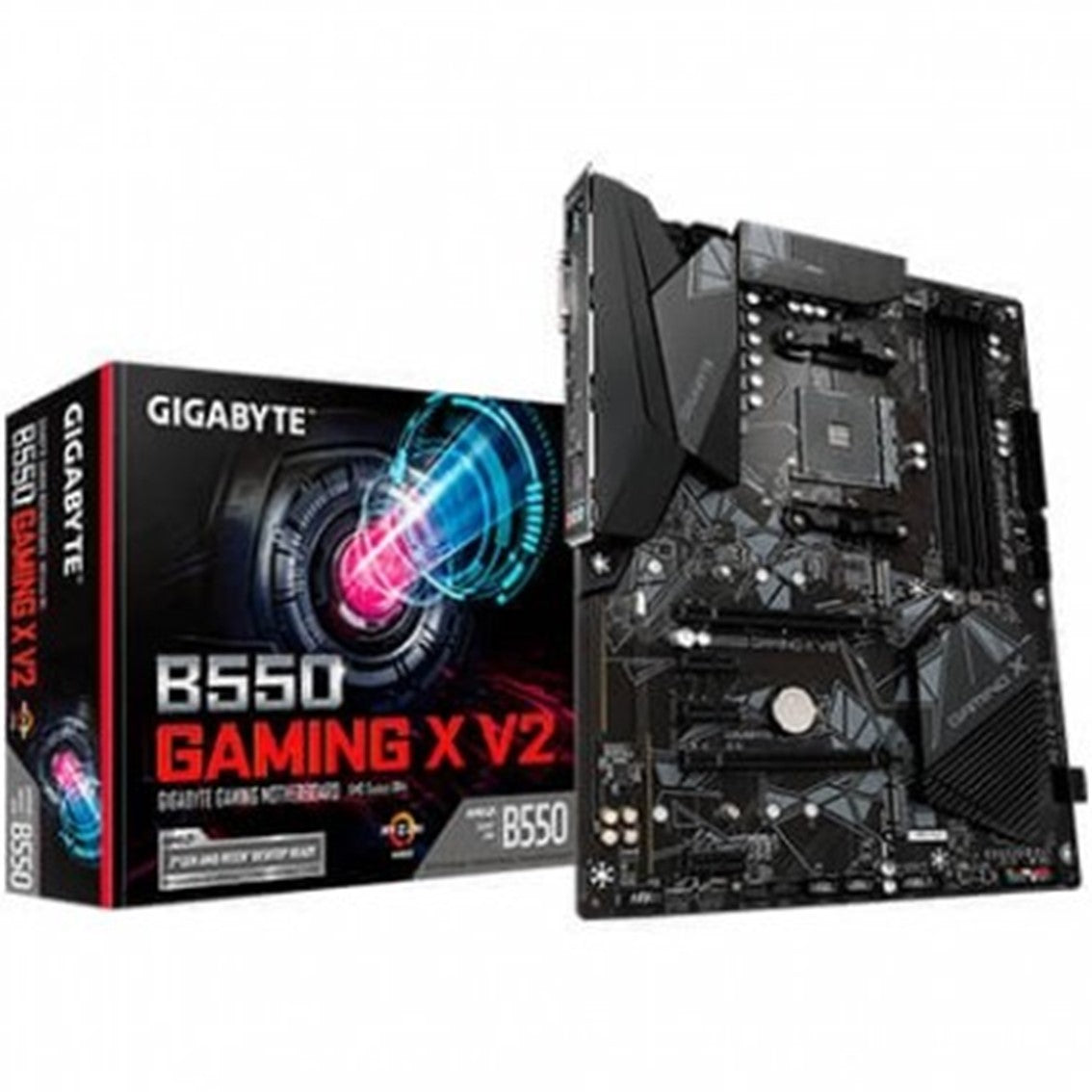 Placa Base Gigabyte AM4 B550 Gaming X V2 ATX con Soporte para AMD Ryzen y RGB Fusion 2.0