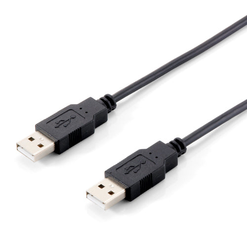 Cable USB 2.0 Tipo A Macho - Macho 3m Doble Blindado Negro