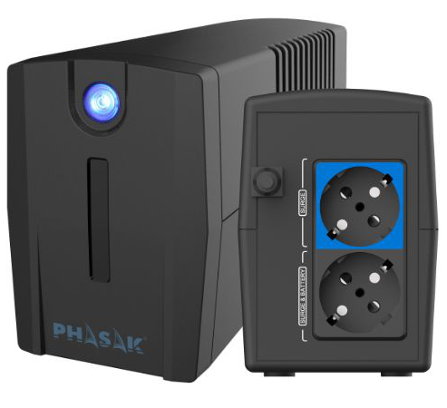 SAI UPS PHASAK 1060VA con Protección Contra Sobretensiones Ottima PH 7210