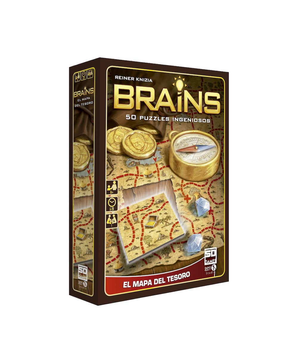 Brains: Mapa del Tesoro - Juego de mesa (+8 años)