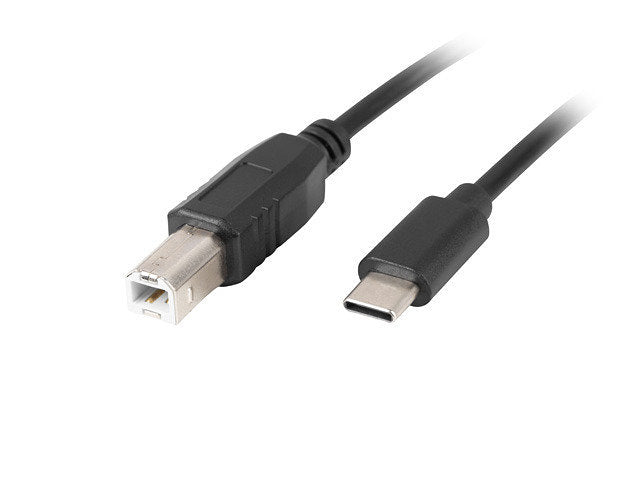 Cable USB Lanberg Tipo C a Tipo B 2.0 - 1,8m Negro