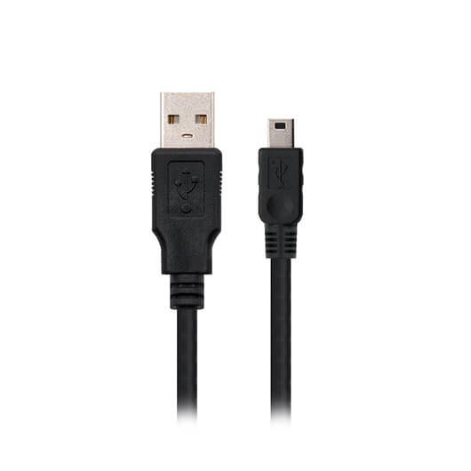 Cable USB 2.0 A a Mini USB B macho 1.8m - Negro