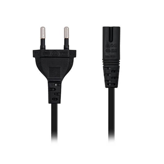 Cable de Alimentación Forma 8 NanoCable 1.5m - CEE7/16 C7 para Dispositivos AV