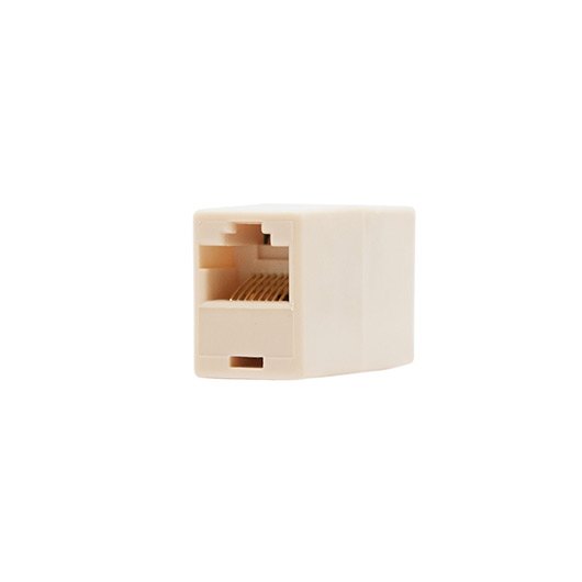 Empalme RJ45 Hembra - Hembra Cat 5 UTP Beige