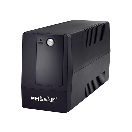 SAI Phasak 800VA Interact Basic AVR con Pantalla LCD y 2 Tomas Schuko