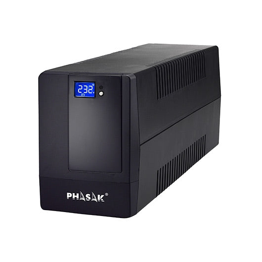 SAI UPS Phasak 1000VA con Pantalla LCD y Regulador AVR