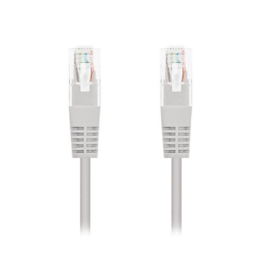 Latiguillo de Red RJ45 UTP Cat6 0.25m Gris - Nanocable