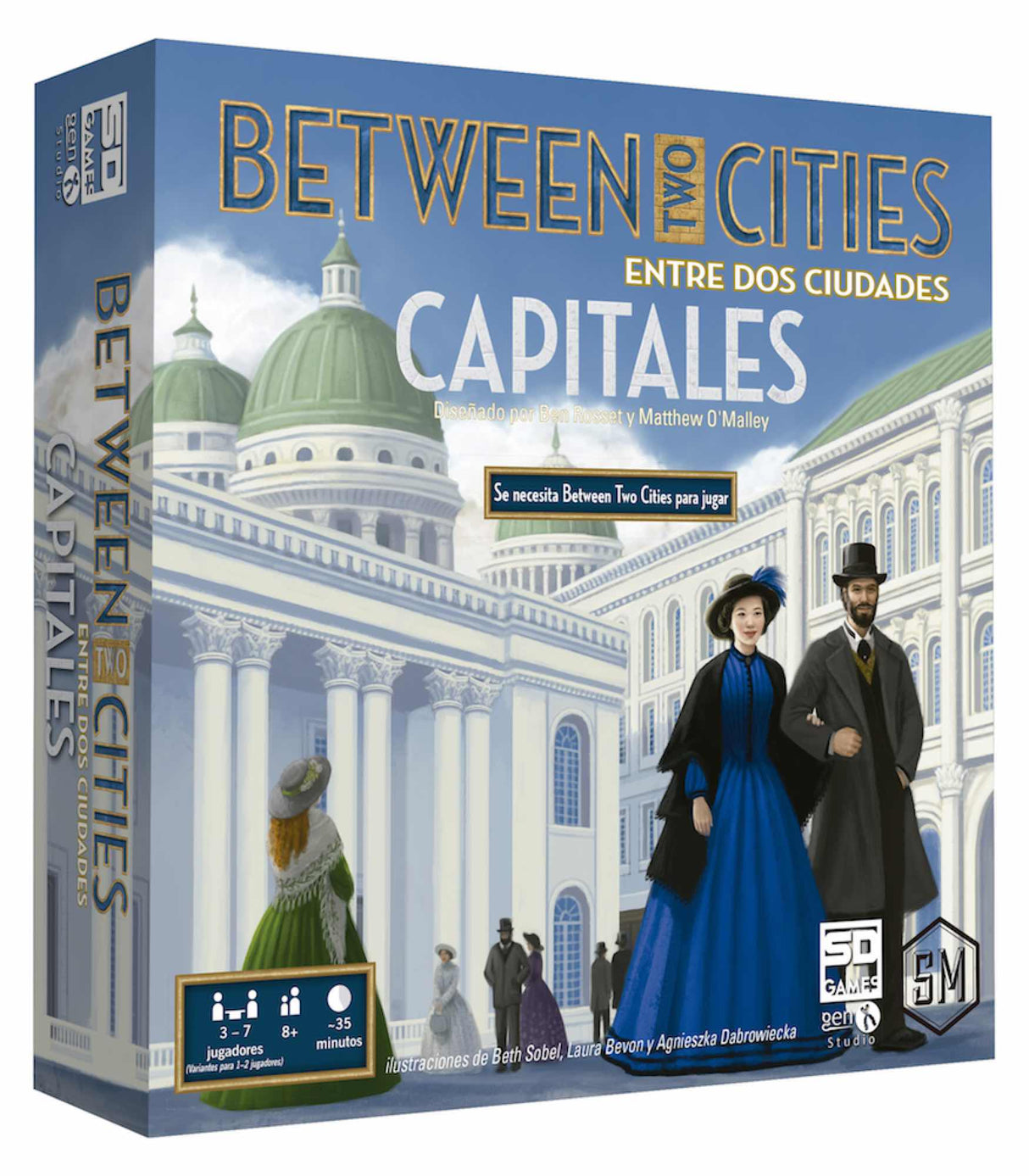 Between Two Cities: Capitales - Juego de mesa (+8 años)