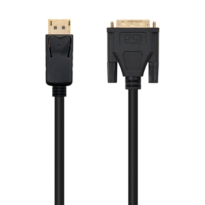 Cable Conversor Nanocable DisplayPort a DVI 2m Macho-Macho Negro