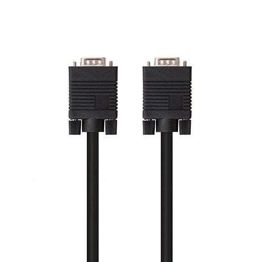 Cable SVGA HDB15 Macho-Macho 1.8m Doble Apantallado Negro
