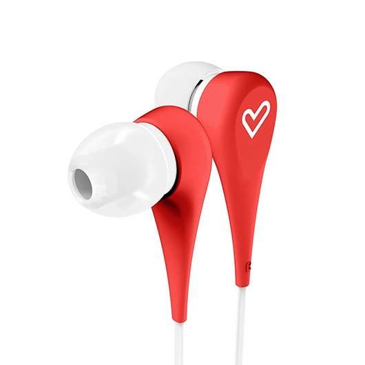 Auriculares Energy Sistem Style 1+ Intraurales con Micrófono y Control de Voz - Rojo