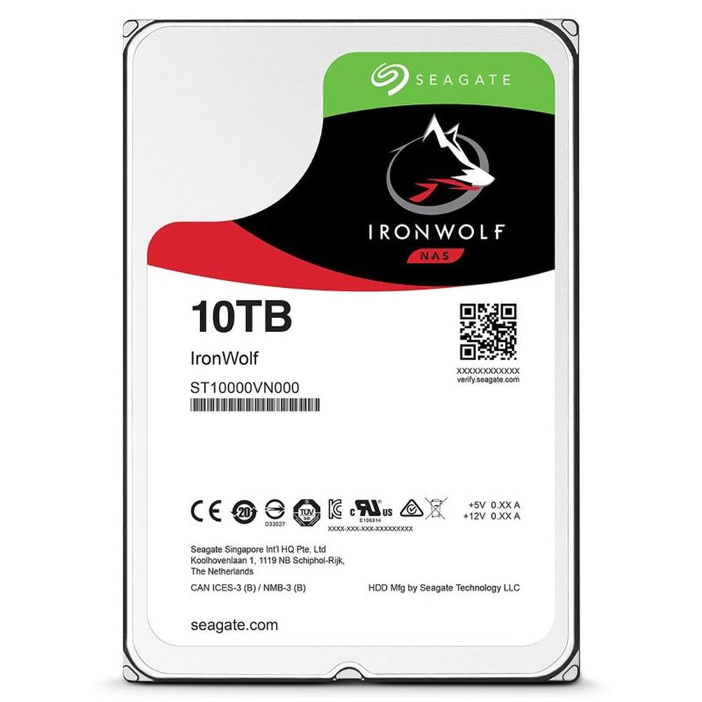 Disco Duro Interno Seagate IronWolf 10TB SATA3 256MB