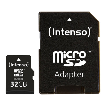 Tarjeta Micro SD Intenso 32GB Clase 10 con Adaptador SD
