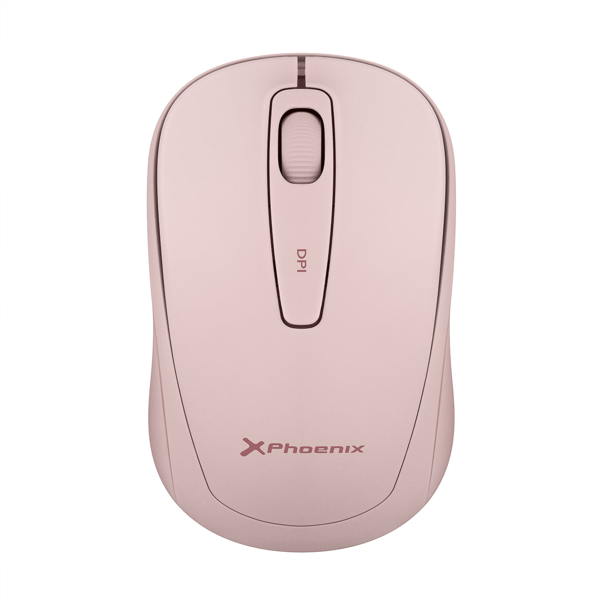 Ratón Inalámbrico Phoenix M250 Rosa - Óptico 2.4 GHz, 1600 DPI