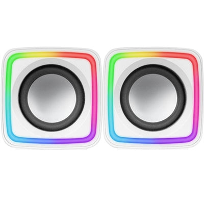 Altavoces Gaming Mars Gaming MSCube 8W Blanco con Iluminación RGB