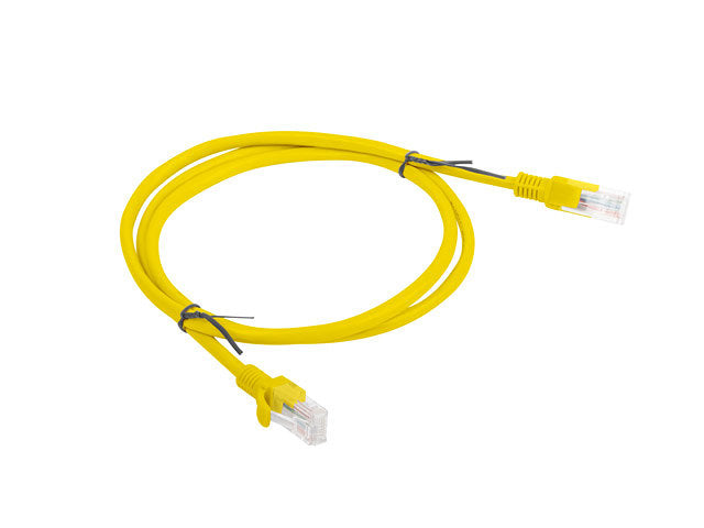 Cable RJ45 Lanberg Cat.6 U/UTP 1m - Amarillo