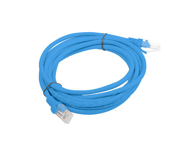 Cable Lanberg Cat.6 UTP RJ-45 3m Azul - Fluke Passado