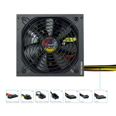 Fuente de Alimentación TooQ TQAPOLO 650SP - 650W ATX con Protección Avanzada