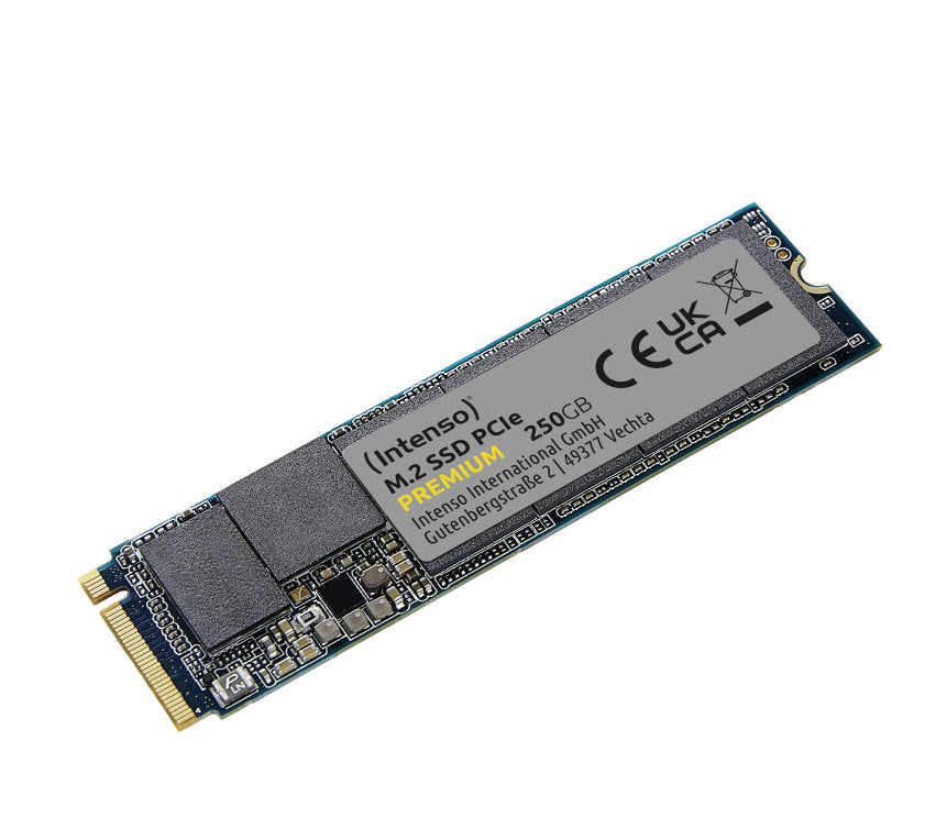 SSD Intenso Premium 250GB NVMe M.2 - Velocidades de 2100/1100 MB/s