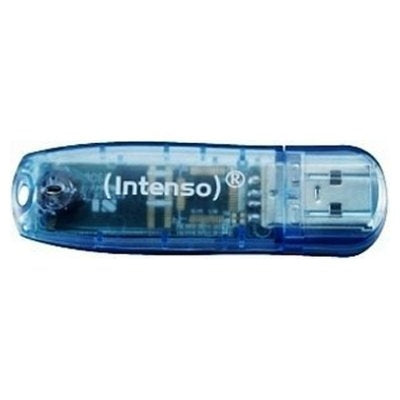 Memoria USB 2.0 Intenso Rainbow 4GB Azul Transparente
