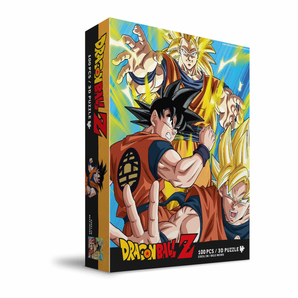 Puzle Lenticular 3D de 100 Piezas: Goku Saiyan en Dragon Ball Z