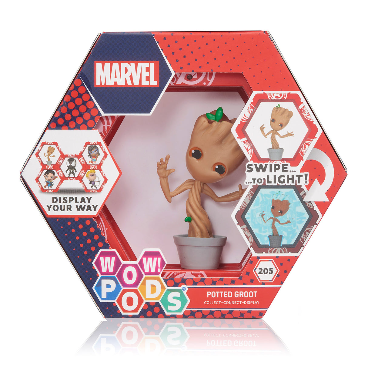 Figura Potted Groot Marvel con Sensor de Movimiento Iluminador