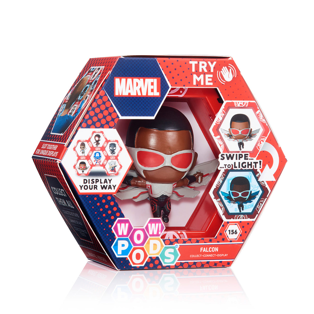 Figura WOW! Pod Marvel Falcon con Sensor de Movimiento y Luz