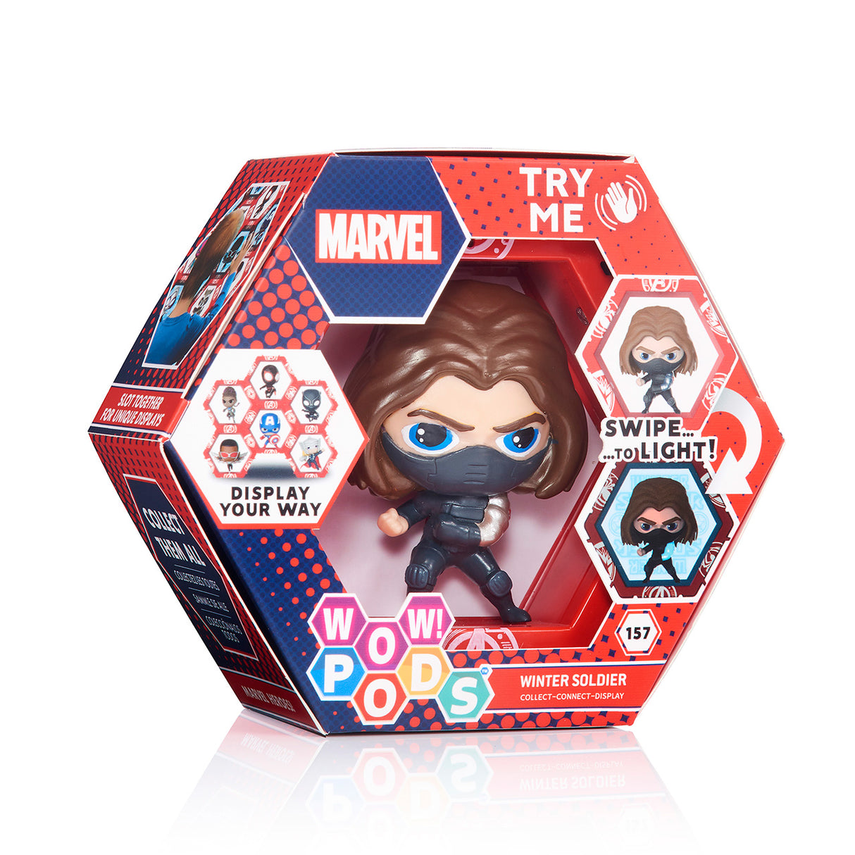 Figura WOW! Pod Marvel Vision como Soldado de Invierno con Iluminación Activada por Movimiento