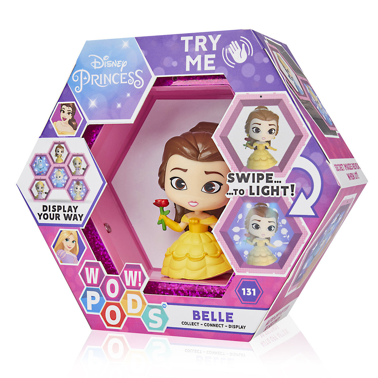 Figura WOW! Pod de la Princesa Bella de Disney con Sensor de Movimiento