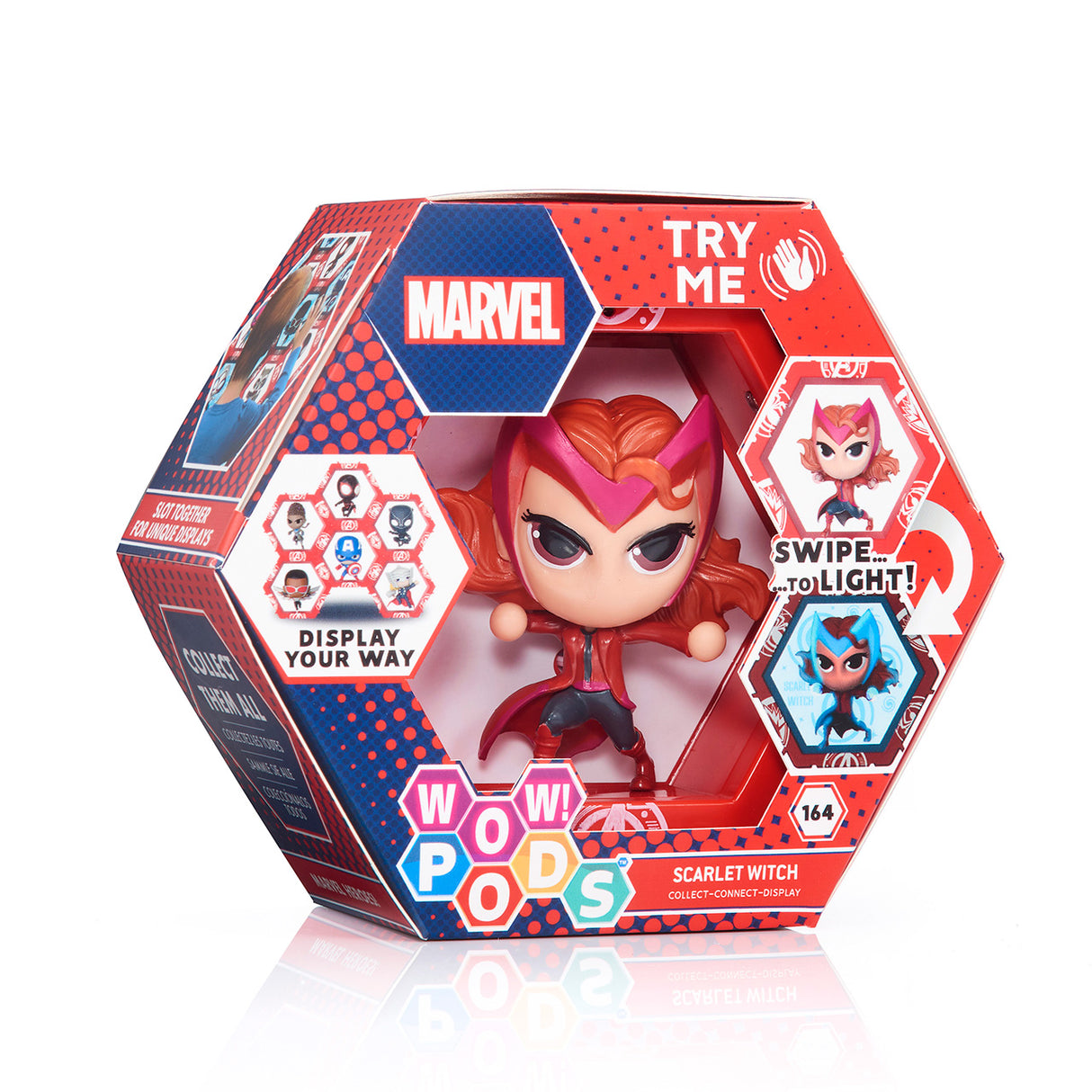 Figura WOW! Pod Marvel Scarlet Witch con Iluminación Interactiva