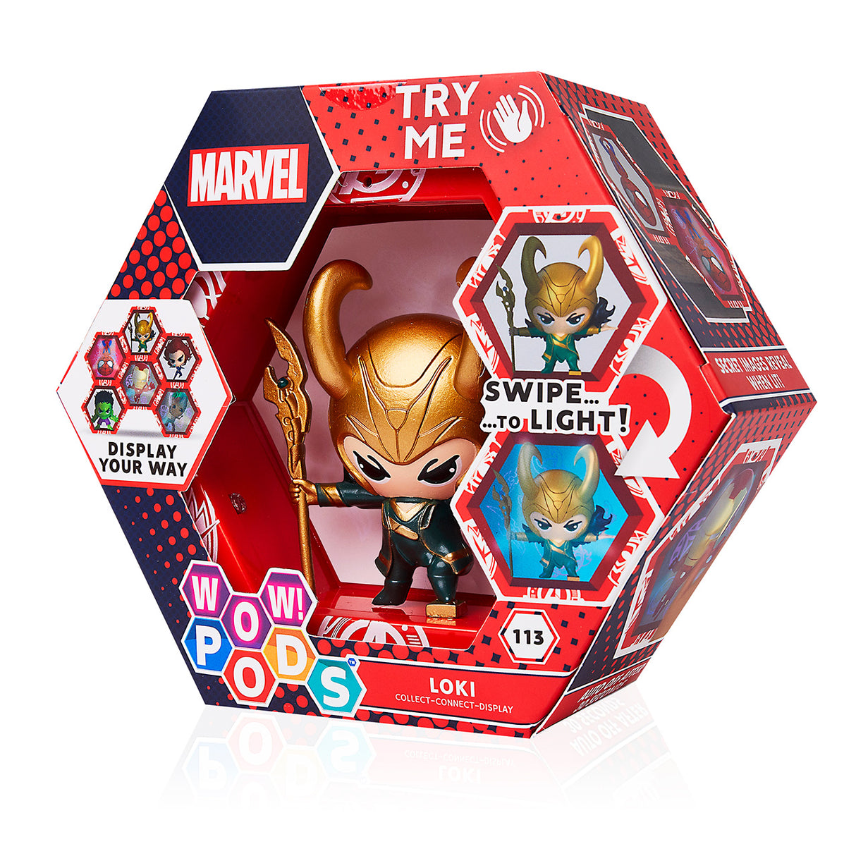 Figura WOW! Pod Marvel Loki con Iluminación Sensorial