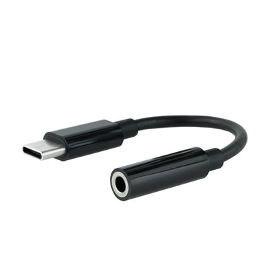 Adaptador de Audio USB-C a Jack 3.5mm Nanocable 0.11m Negro