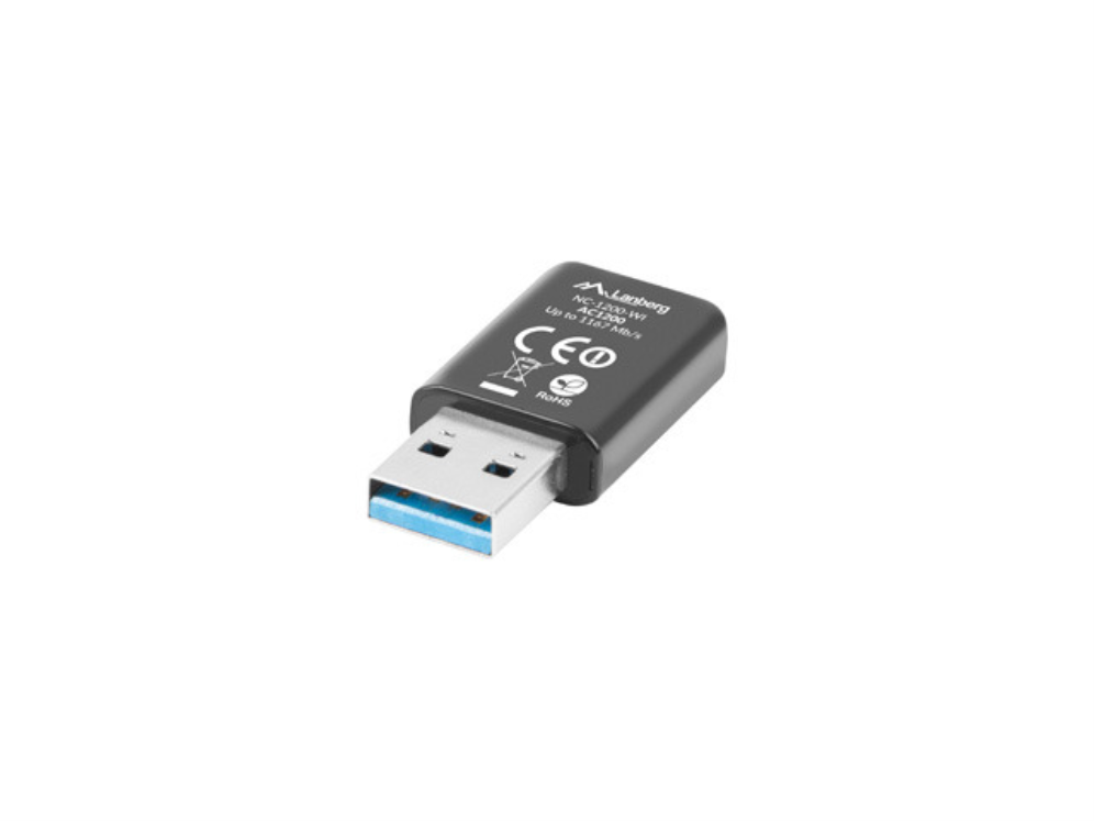 Adaptador USB WiFi Lanberg 1200 Mbps Dual Band