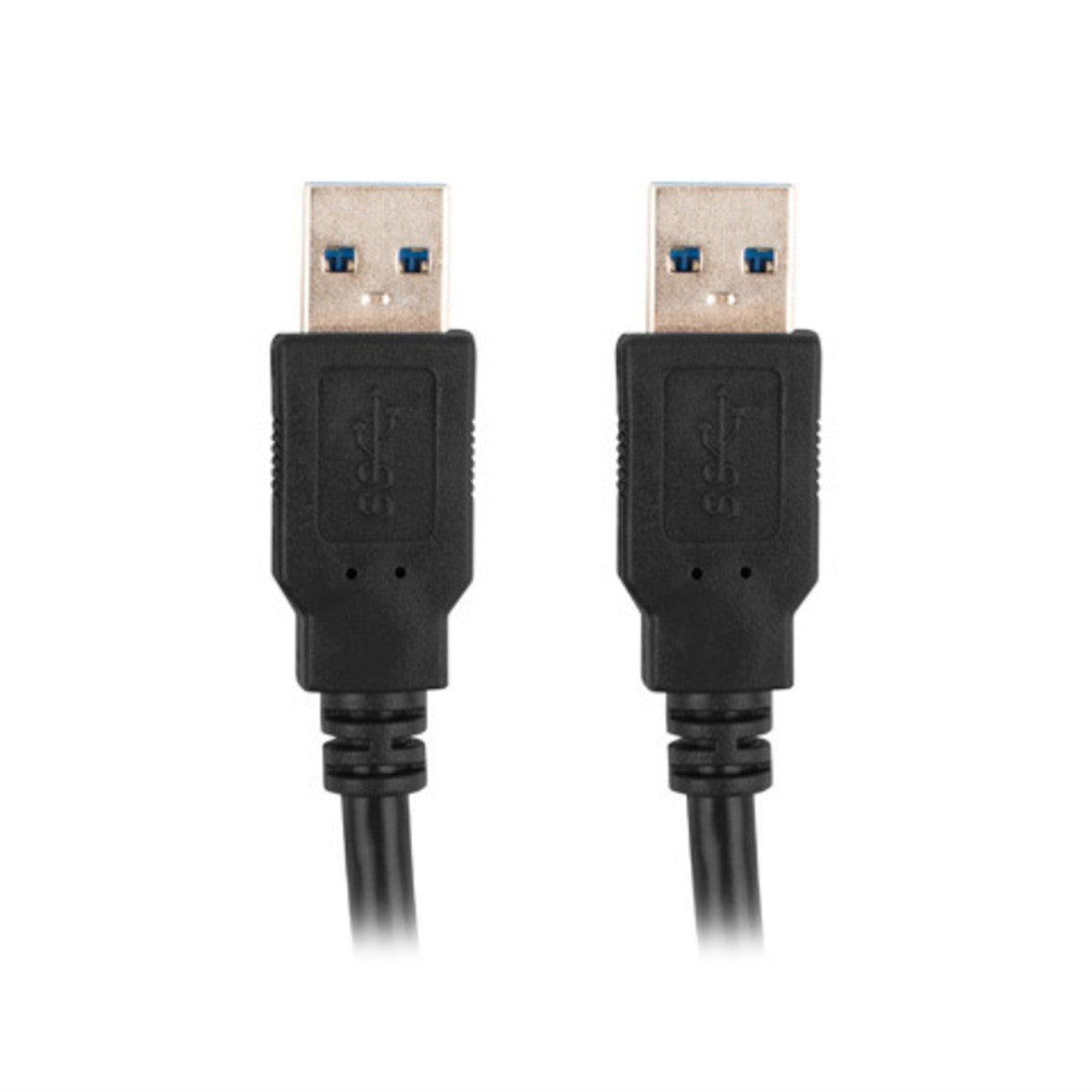 Cable USB 3.0 Macho a Macho Lanberg 0.5m Negro