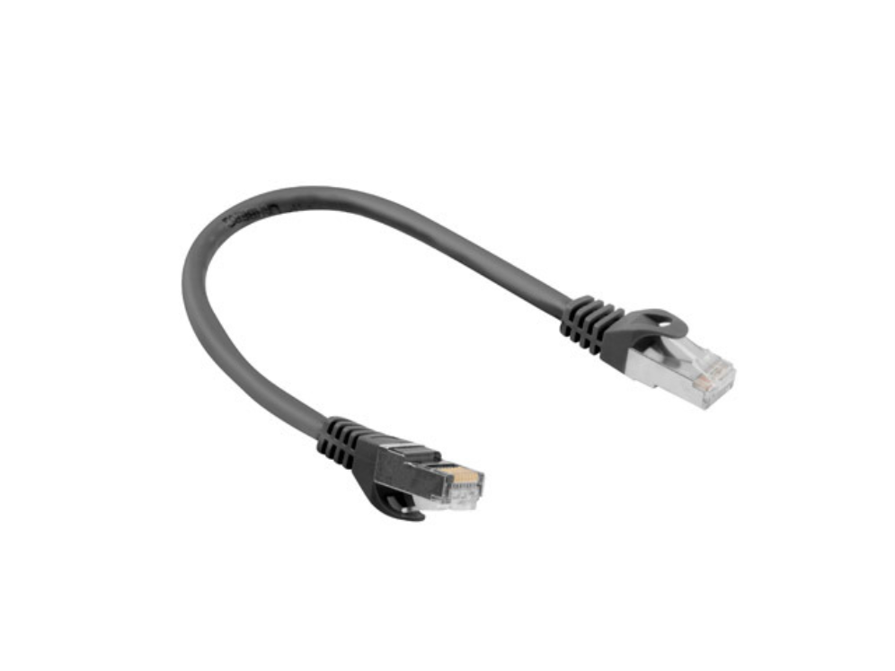 Latiguillo Lanberg Cat.6 FTP 0,25m Negro - Conectores RJ-45 Macho