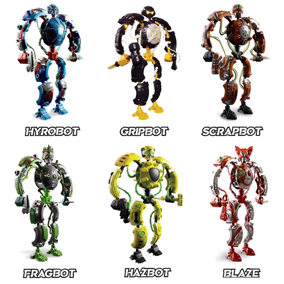 Gigabots Bandai - Robots Transformables Intercambiables de 30cm