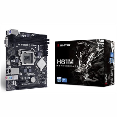 Placa Base Biostar H61MHV3 - Micro ATX, Soporte para DDR3, LGA 1155