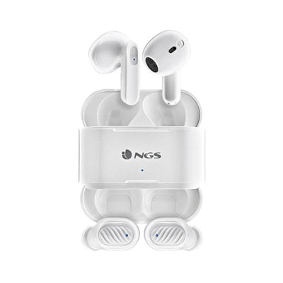 Auriculares Bluetooth NGS Articaduo TWS Tipo-C Blanco - 30h Autonomía y Control Táctil