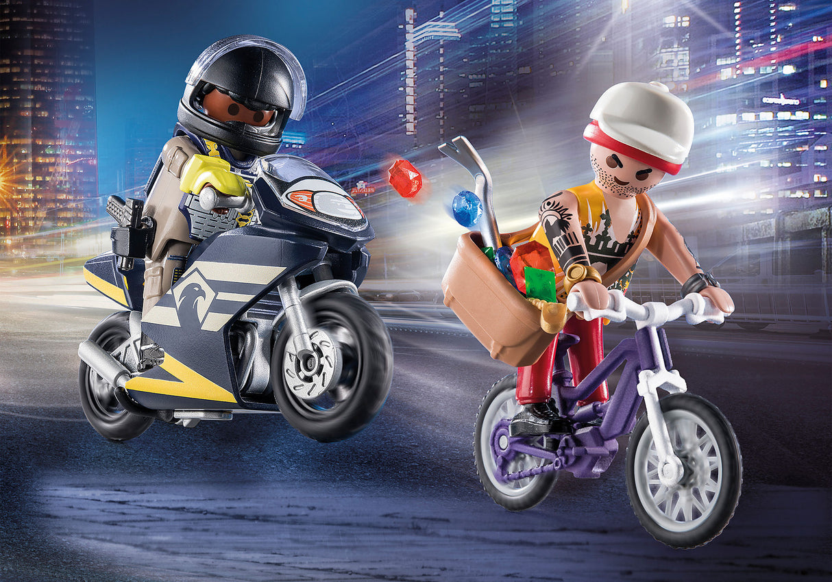 Paquete Inicial Playmobil: Fuerzas Especiales vs Ladrón de Joyas