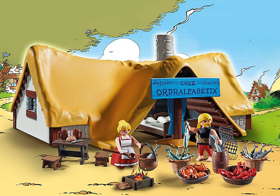 Cabaña de Ordenalfabetix de Playmobil: Aventura en el Mundo de Asterix