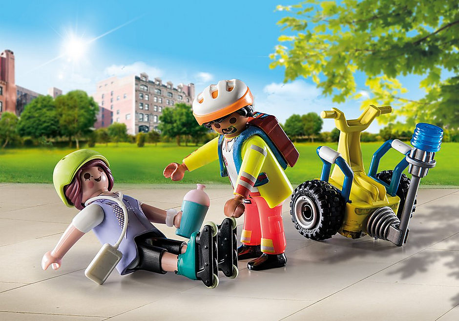 Starter Pack Rescate con Balance Racer de Playmobil