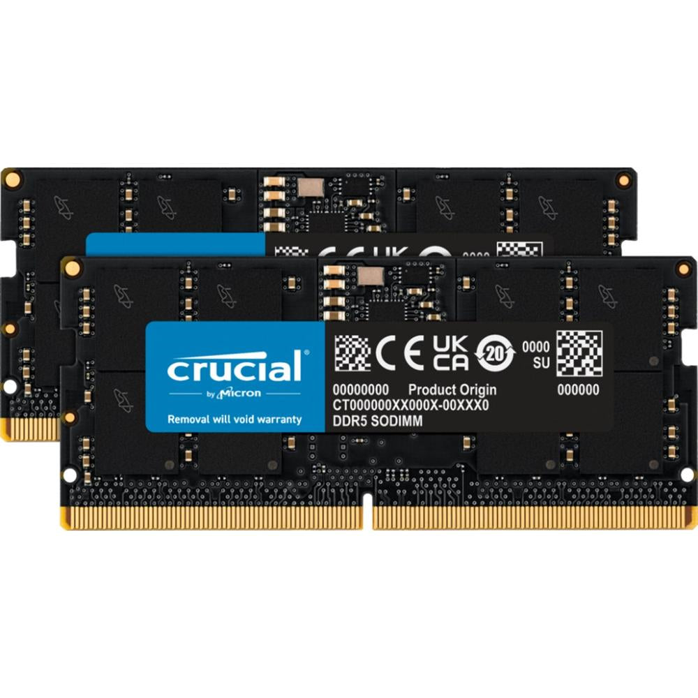 Memoria RAM DDR5 32GB Crucial SODIMM 4800 MHz para Portátiles