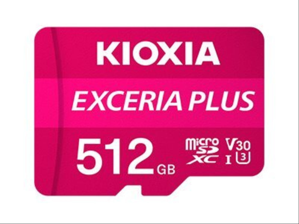 Tarjeta micro SD Kioxia Exceria Plus 512GB UHS-I C10 con adaptador